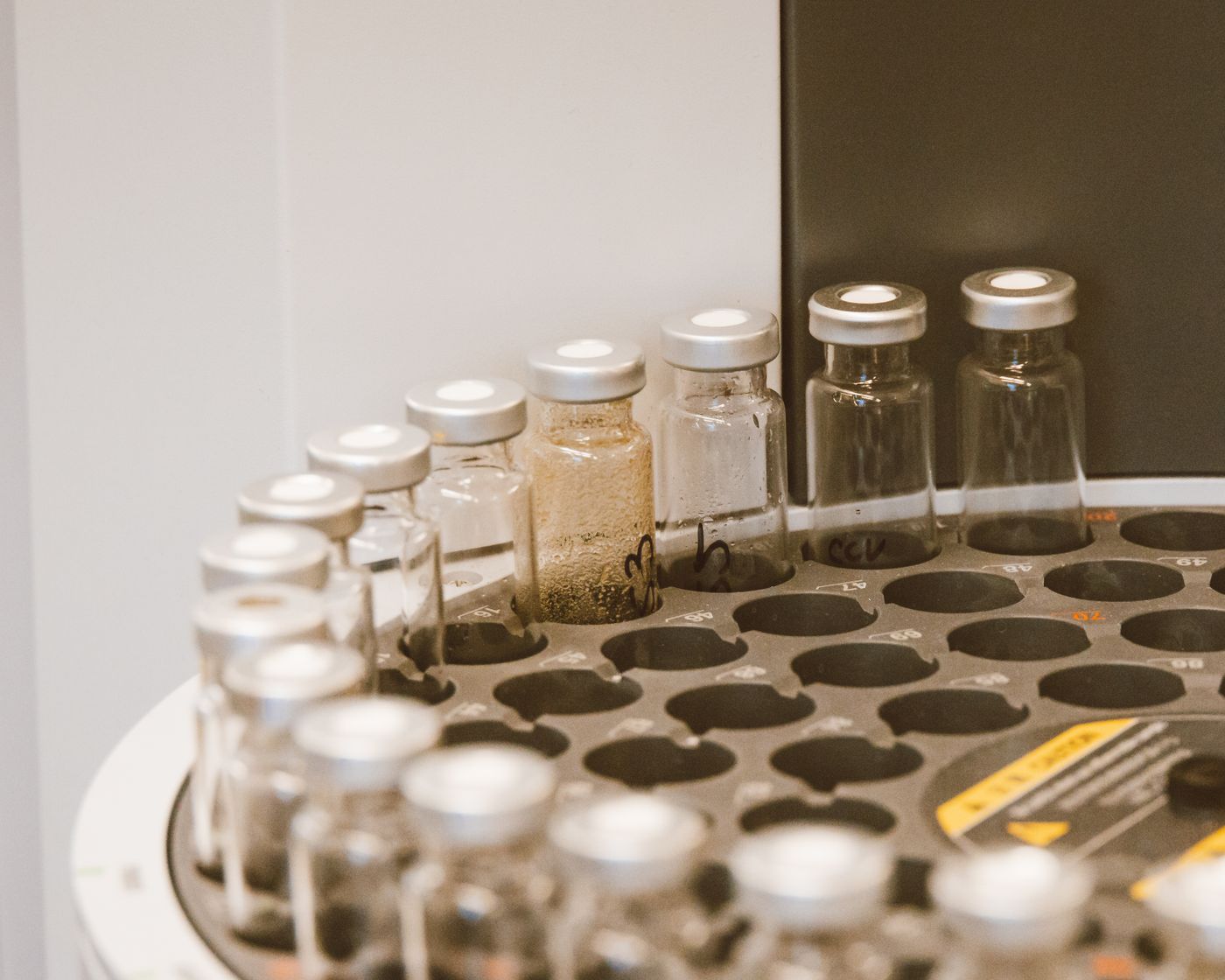 Research vials in a laboratory rack — product photo coming soon.